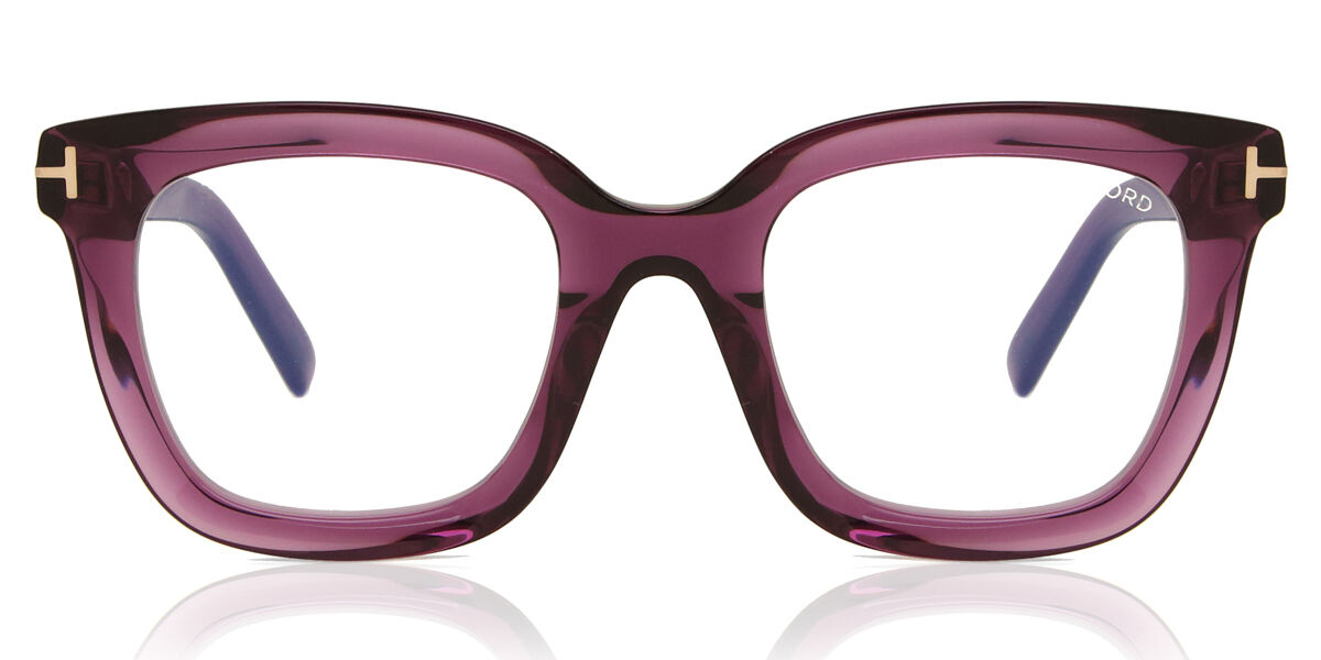 Tom Ford FT5880-B 081 Blue-Light Block Square Transparent Purple