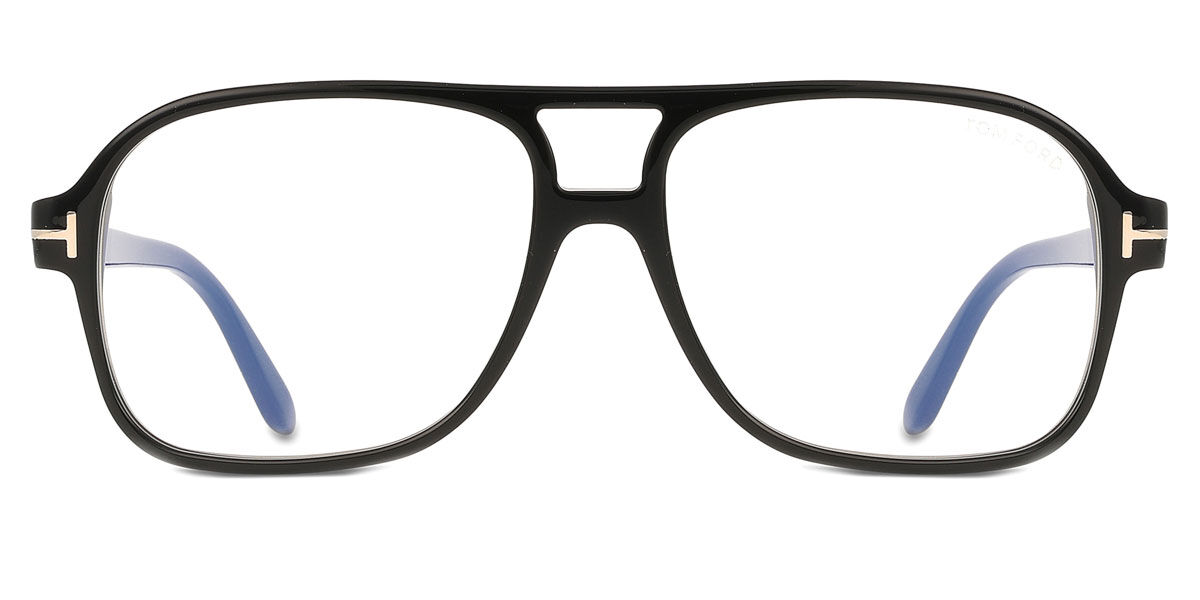 Tom Ford FT6058-B 001 Blue-Light Block Pilot Shiny Black