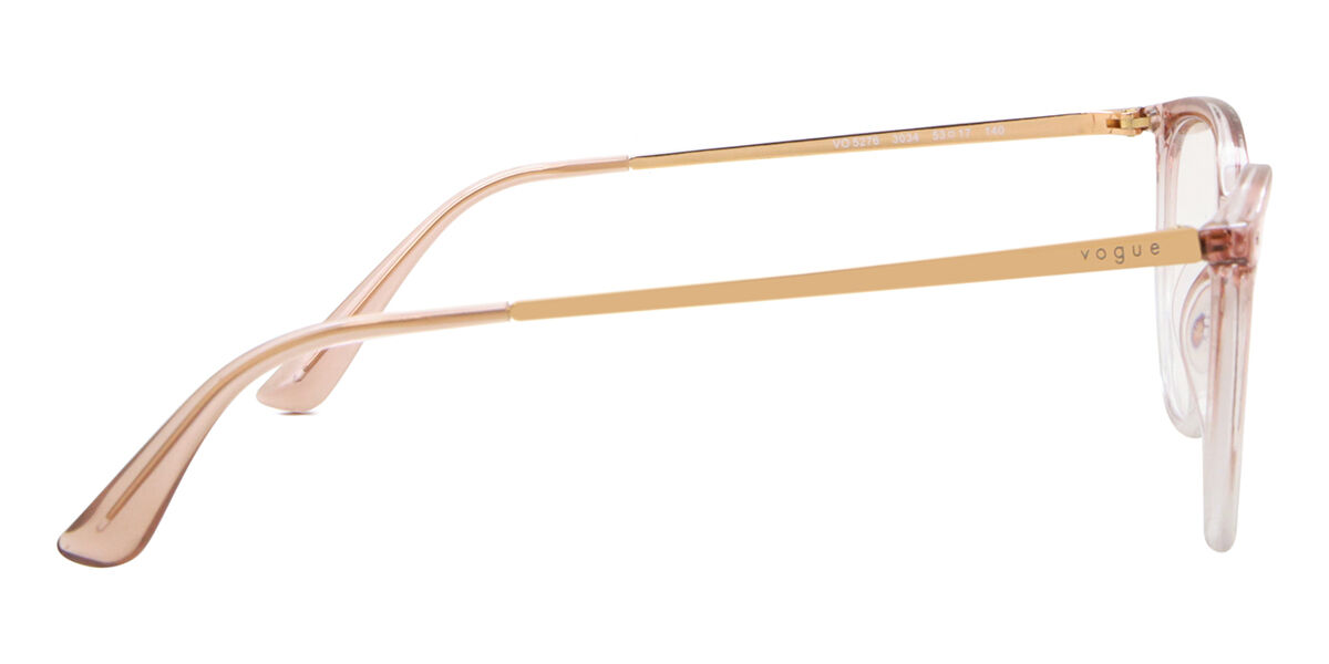 Vogue Eyewear VO5276 Polarized 3034 Oval Transparent Faded Pink