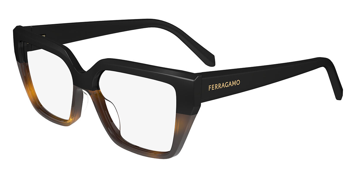 Salvatore Ferragamo SF 2971 006 Cat Eye Black Tortoise Two-Tone