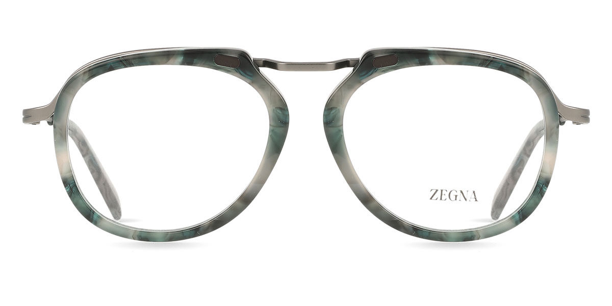 EZ5272 052 Oval Green Grey Tortoise Eyeglasses | SmartBuyGlasses