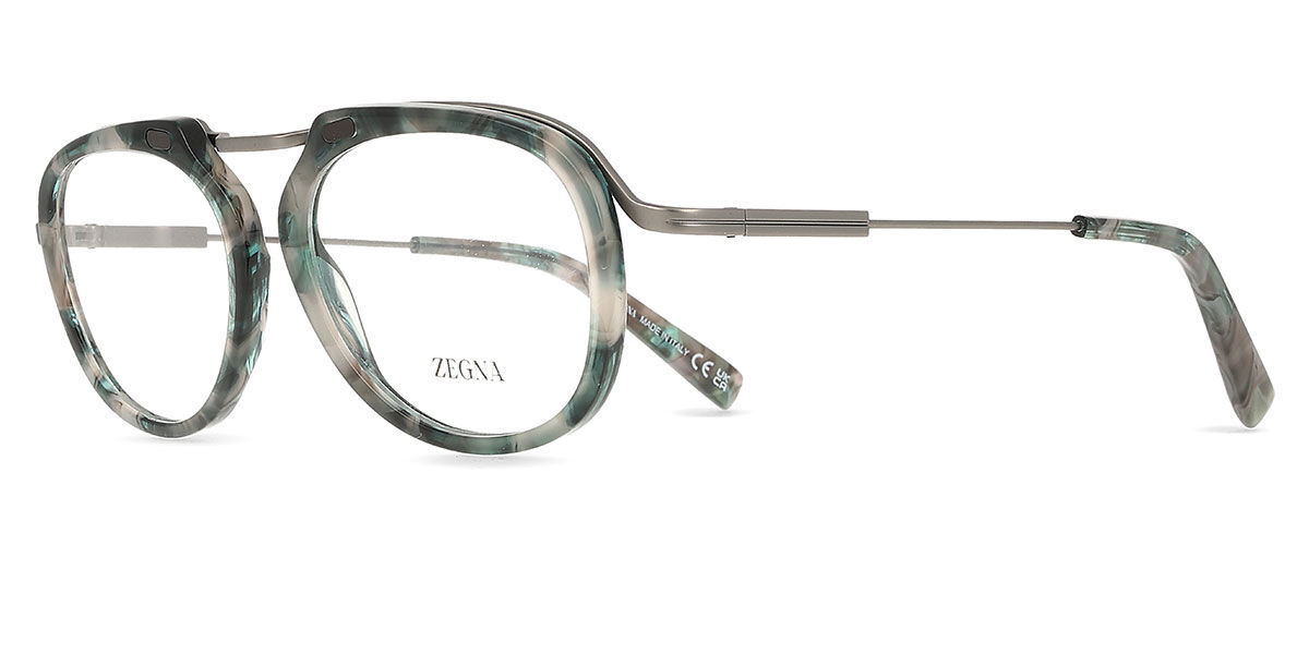 EZ5272 052 Oval Green Grey Tortoise Eyeglasses | SmartBuyGlasses