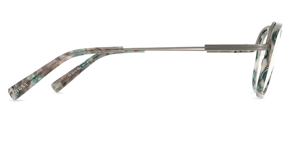 EZ5272 052 Oval Green Grey Tortoise Eyeglasses | SmartBuyGlasses