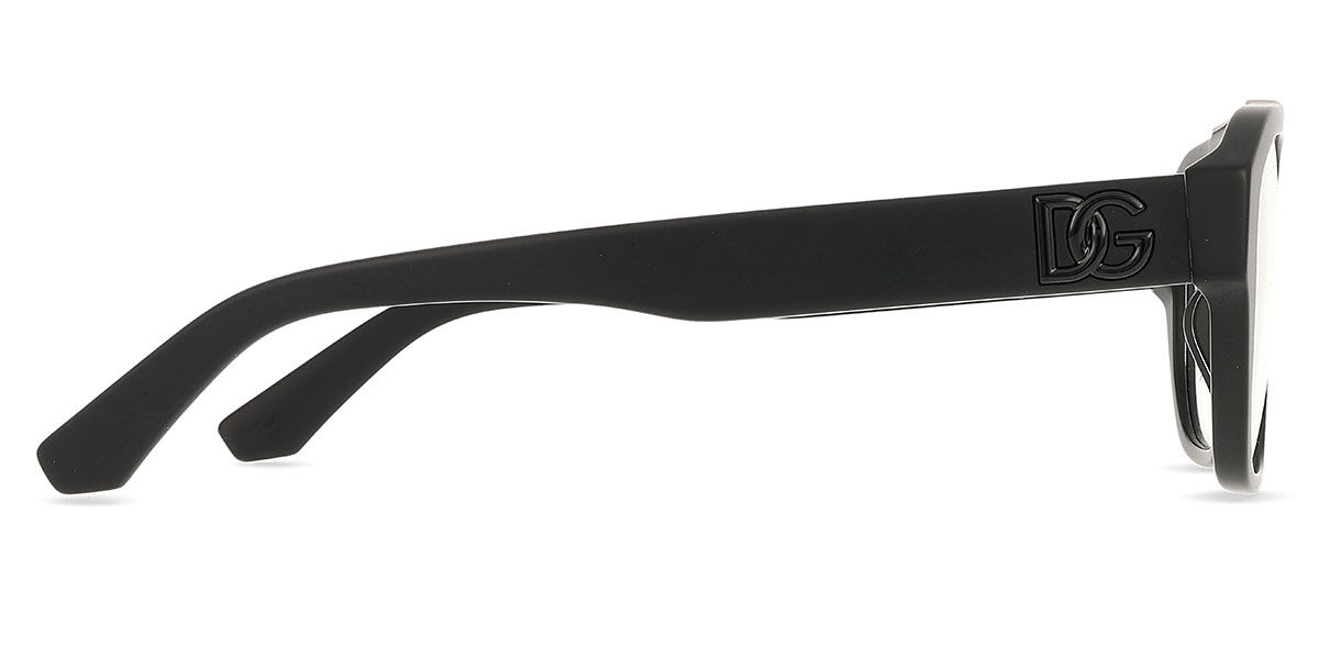 Dolce & Gabbana DG3415 2525 Pilot Matte Black Eyeglasses