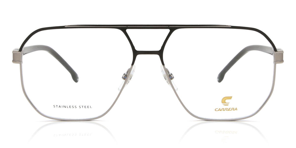 Carrera 1135 RZZ Pilot Dark Ruthenium Silver Top Matte Black