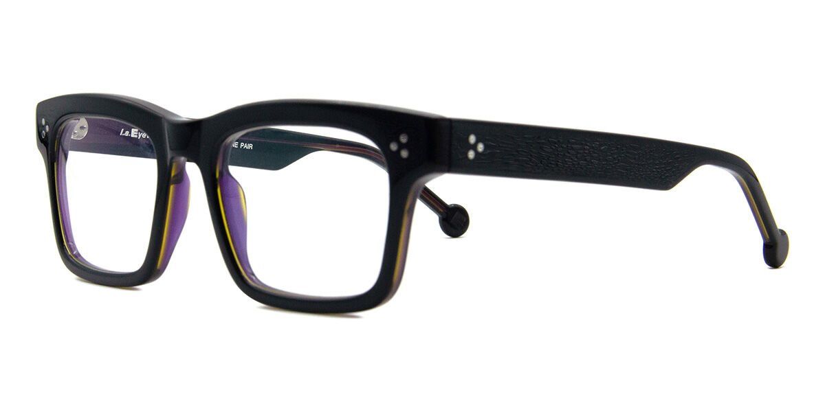 メガネ・老眼鏡 l.a Eyeworks WALLY made in italy LA Eyeworks Wally 1025 Square Black Eyeglasses | SmartBuyGlasses