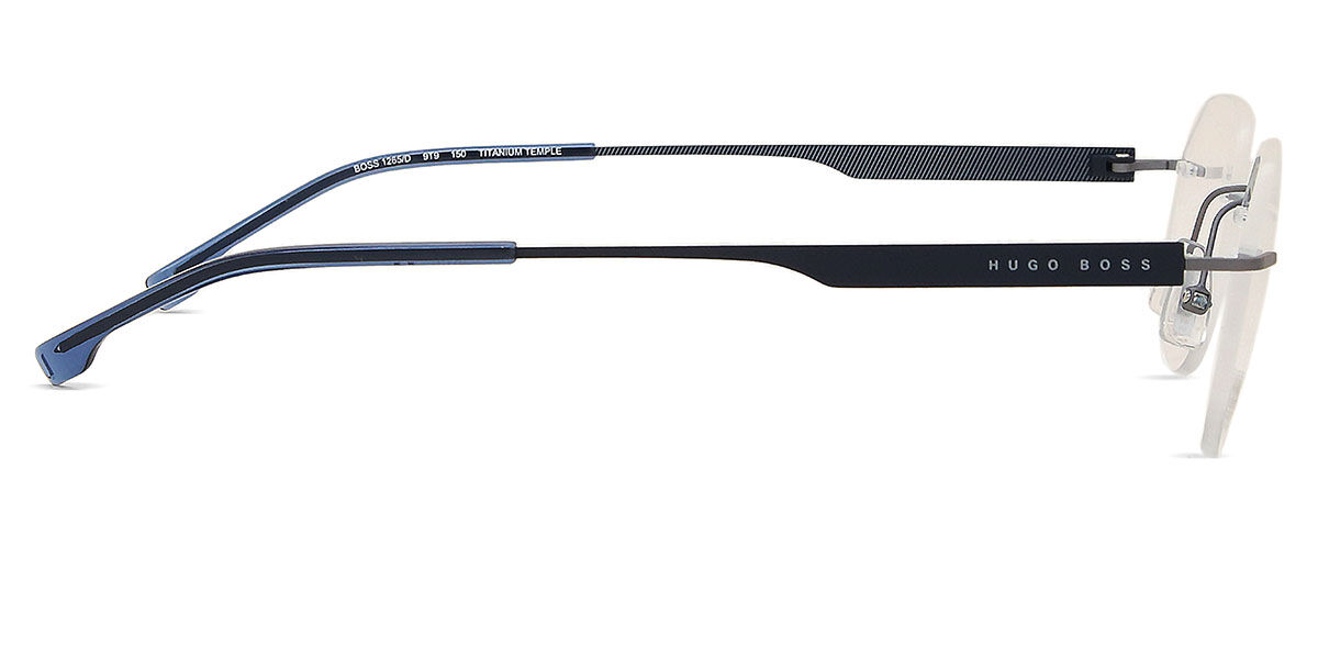 Boss 1265/D Asian Fit 9T9 Matte Ruthenium Grey Eyeglasses